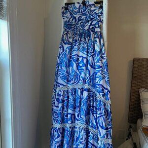 NWT Southern Frock floor length blue dress